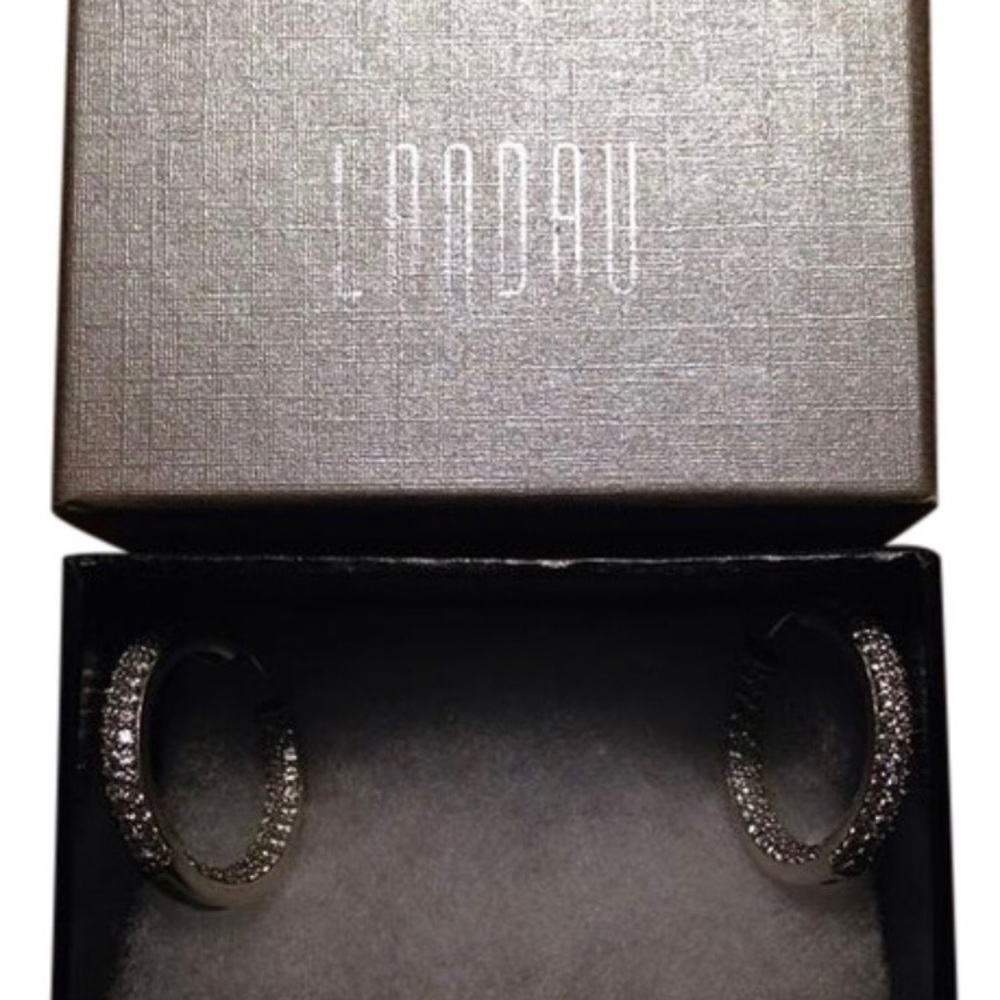 Pave diamondess earring by landau